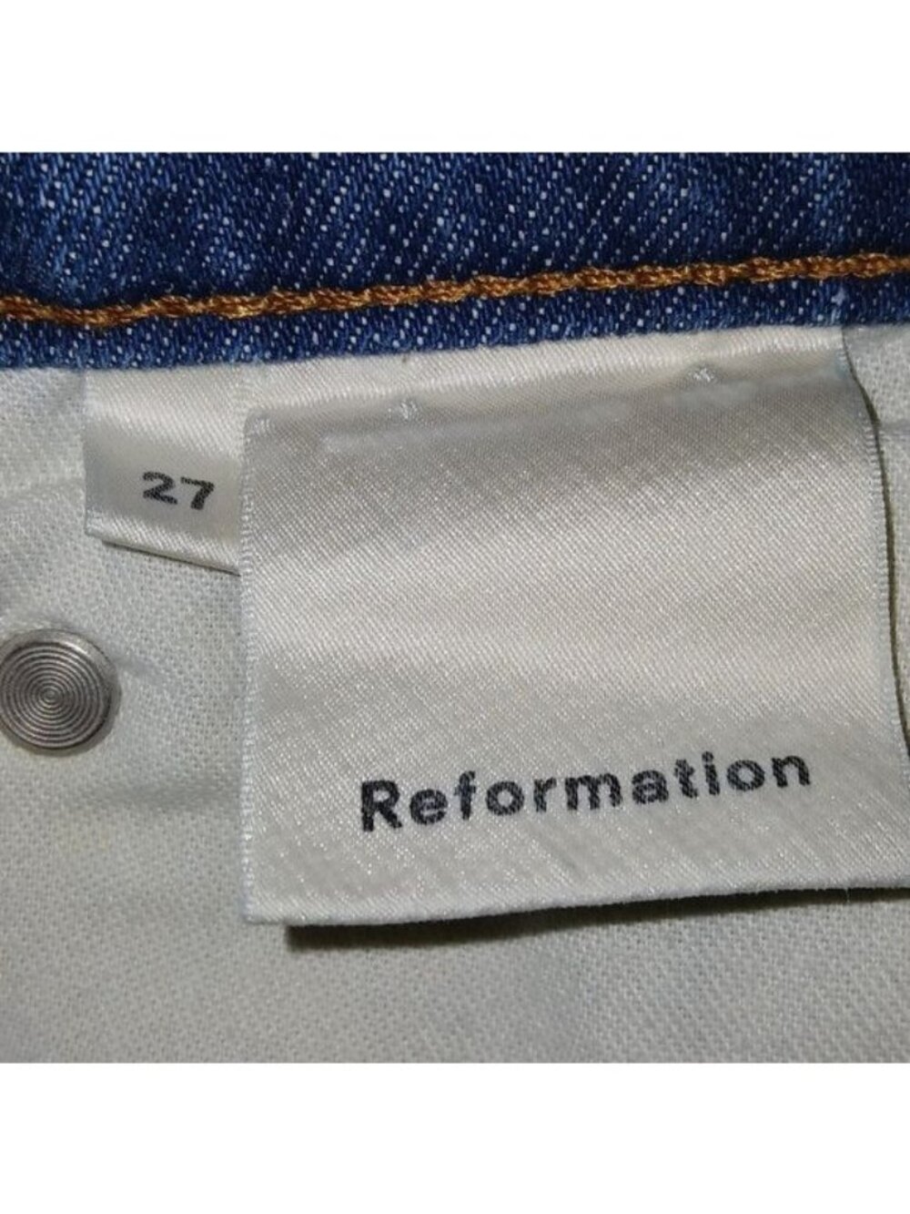 Reformation Dixie Bryce Wash Distressed Cut Off Jean Shorts - Picture 6 of 6